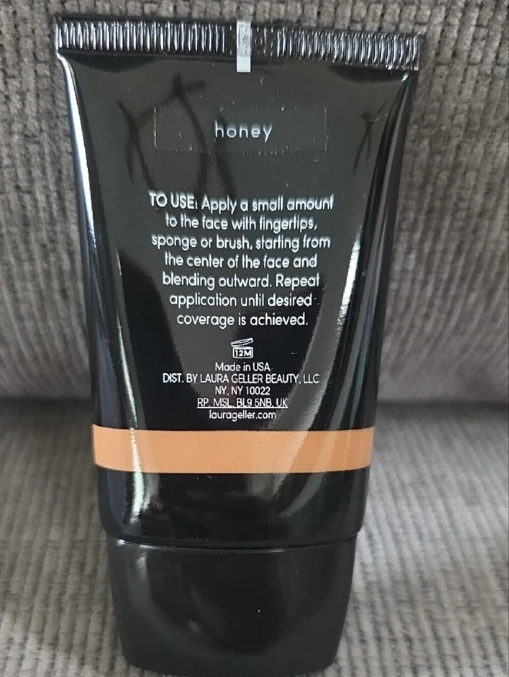 Laura Geller Cover Lock Cream Foundation - Honey Shade, New, 1floz.